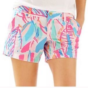 LILLY PULITZER | Callahan Shorts in Out to Sea Print Pink & Blue Women’s Size 00